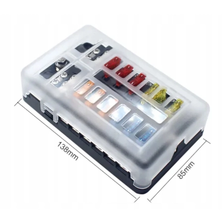 SKRZYNKA GNIAZDO OBUDOWA BEZPIECZNIKÓW 12 POLOWA