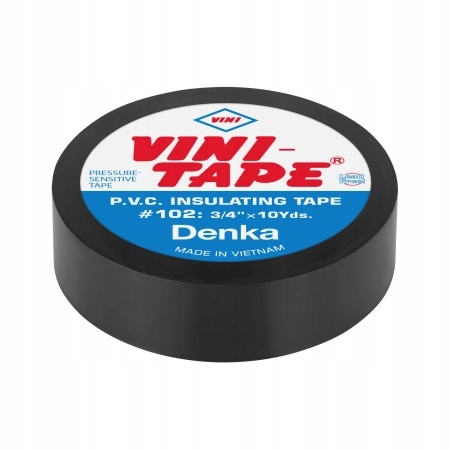 TAŚMA IZOLACYJNA CZARNA VINI-TAPE JAPAN 19mm x 10m