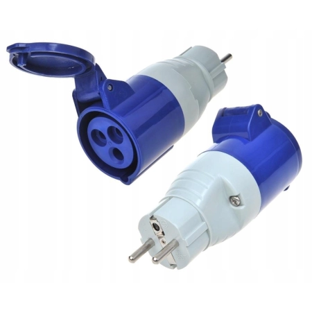 ADAPTER PRZEJŚCIÓWKA CAMPING REDUKCJA CEE 16A 230V