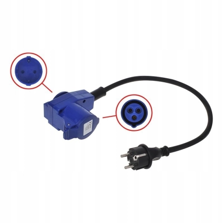 ADAPTER PRZEJŚCIÓWKA CAMPING REDUKCJA CEE NA WTYK