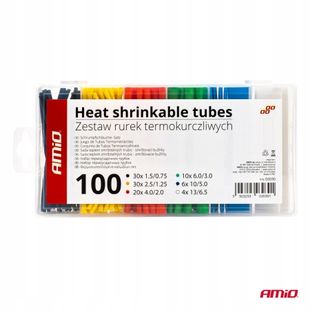 ZESTAW RUREK RURKI TERMOKURCZLIWE KOSZULKI 100SZT