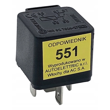 PRZEKAŹNIK 24V 20A 5 NÓŻEK ZWIERNY 551