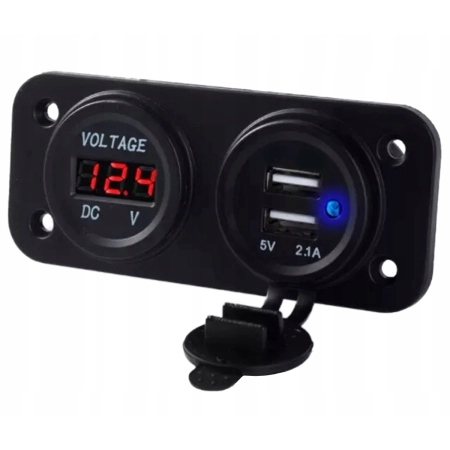 ŁADOWARKA USB MONTAŻOWA WOLTOMIERZ MIERNIK
