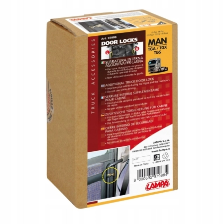 ZABEZPIECZENIE DRZWI MAN TGA TGX TGS WEWNĘTRZNA BLOKADA