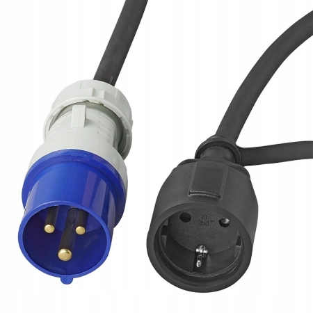 ADAPTER PRZEJŚCIÓWKA CAMPING REDUKCJA CEE NA GNIAZDO 150CM DO KAMPERA