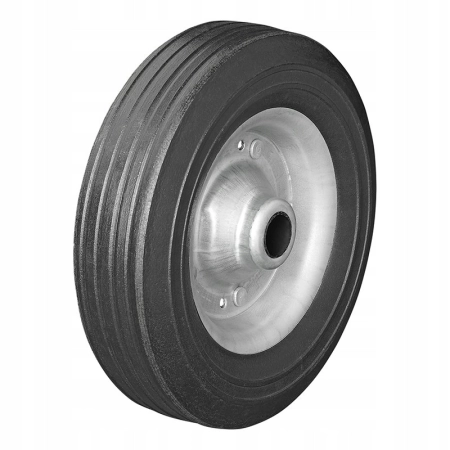 KÓŁKO DO KOŁA PODPOROWEGO PRZYCZEPY 200x60 MM METALOWA FELGA, GUMOWA OPONA